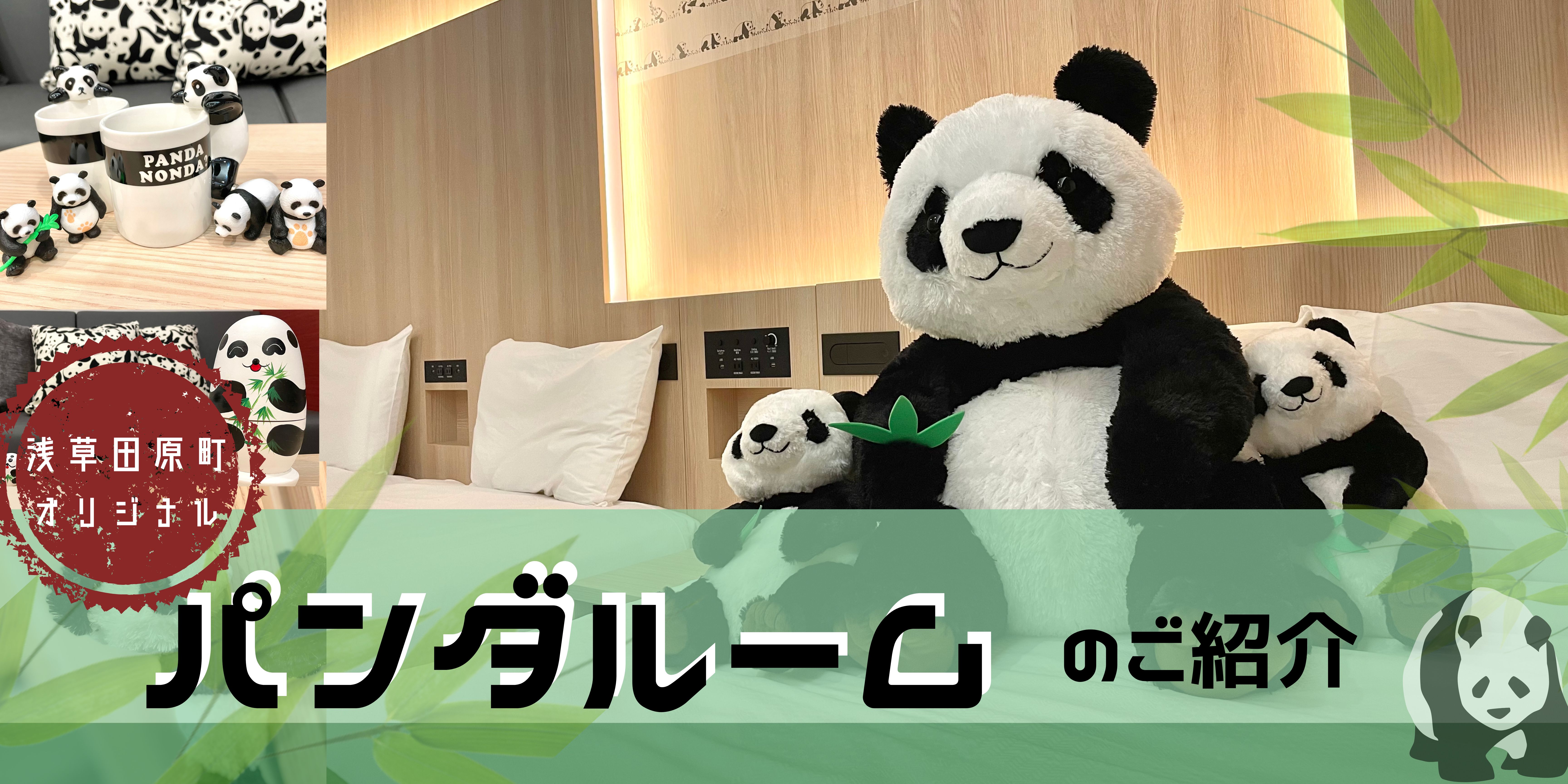 スペシャルなパンダファミリースイートルーム登場🐼✨