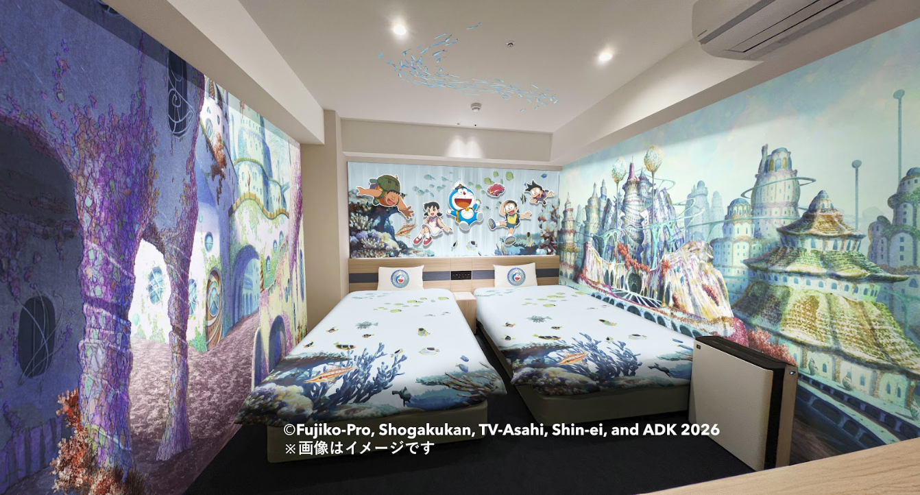 変なホテル・変なリゾート＆スパ『映画ドラえもん 新・のび太の海底鬼岩城』とタイアップ「映画ドラえもんルーム」発売