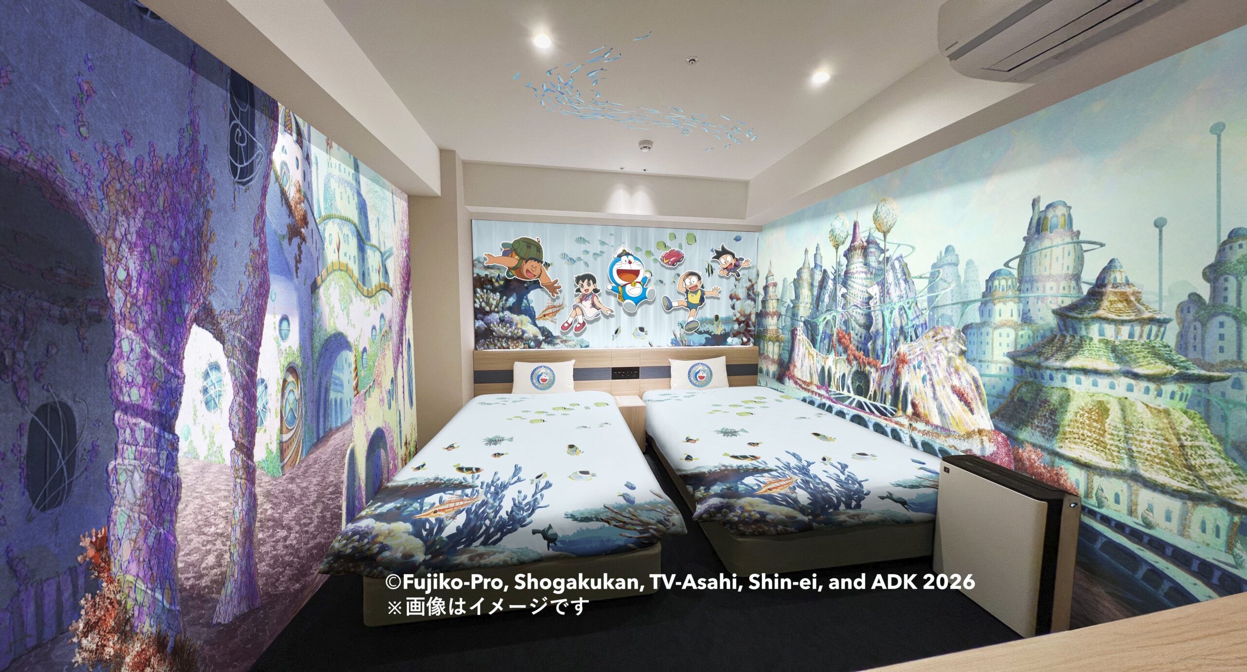 変なホテル・変なリゾート＆スパ『映画ドラえもん 新・のび太の海底鬼岩城』とタイアップ「映画ドラえもんルーム」発売