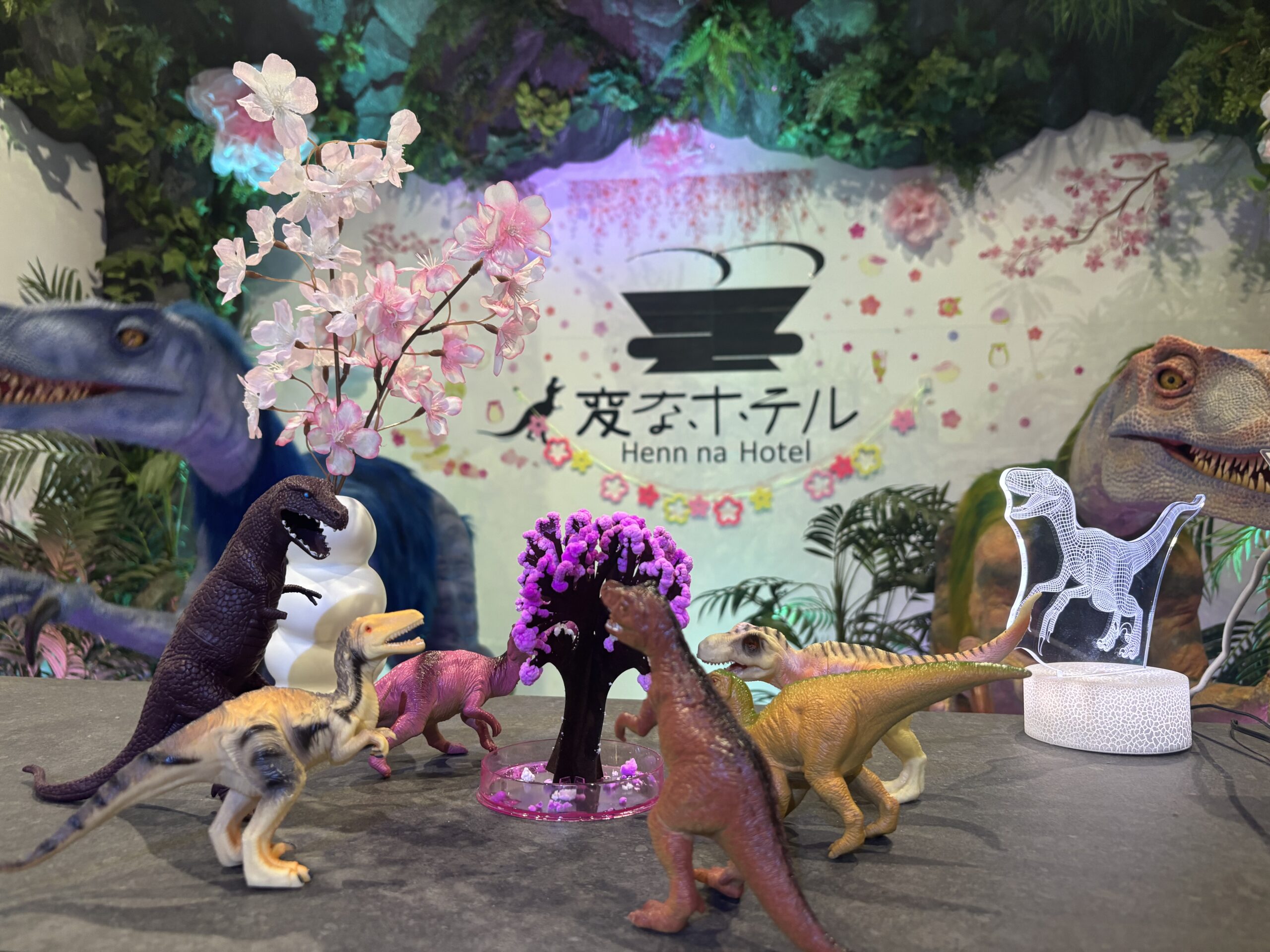 【フロント装飾】🌸お花見仕様になりました🦖✨
