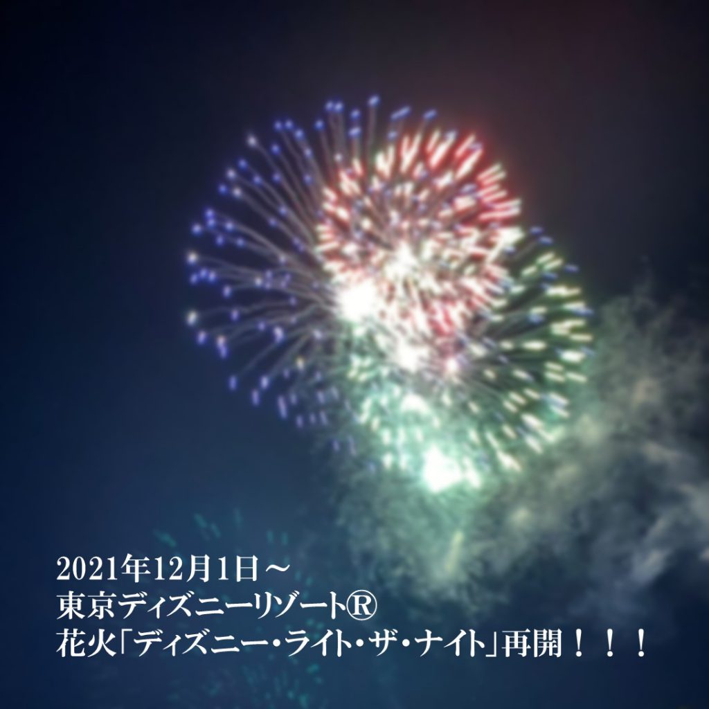 【当ホテルからも見えるかも?】東京ディズニーリゾート®の花火が再開となりました