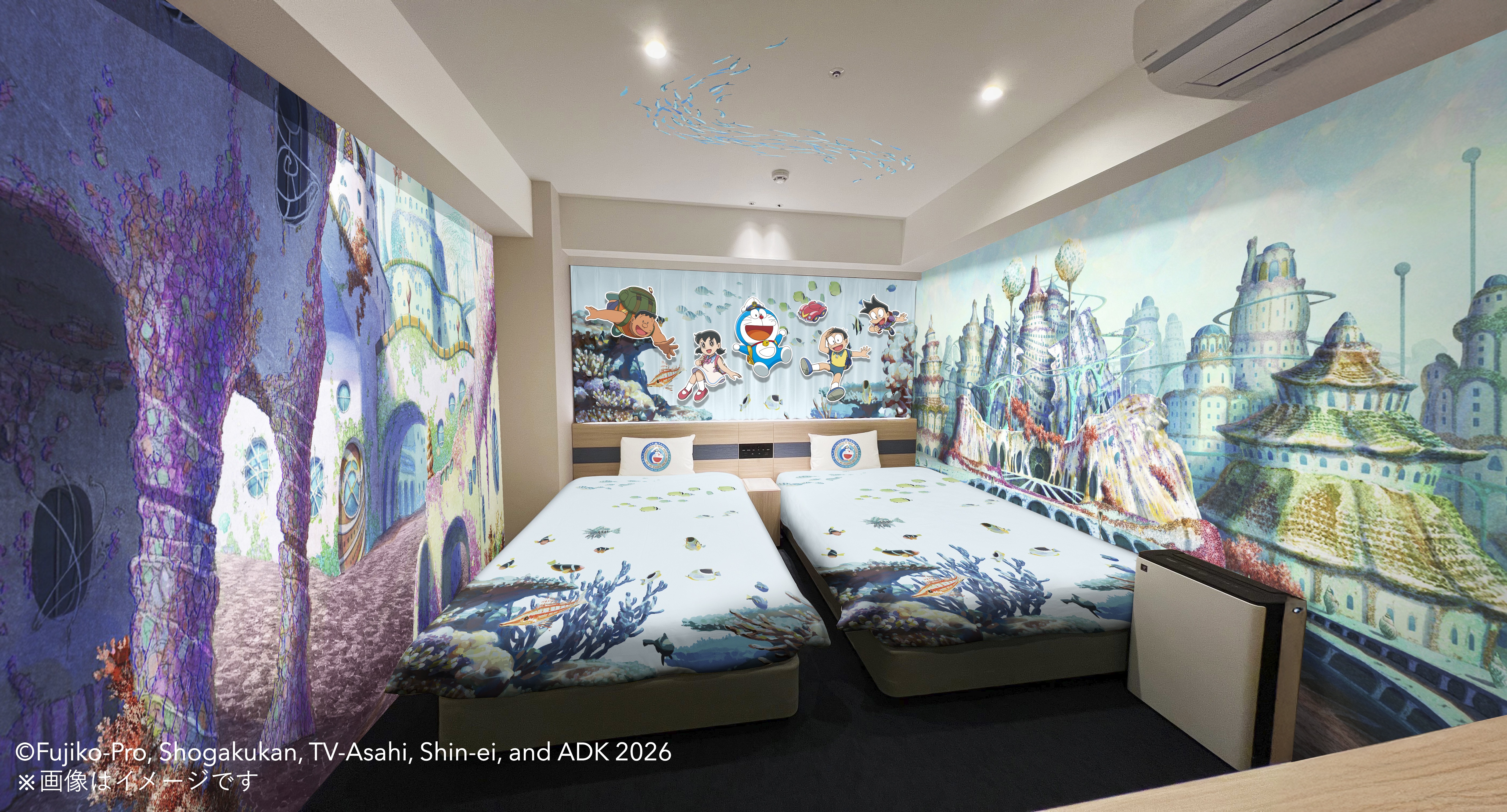 Henn na Hotel & Henn na Resort & Spa Tie-up with "Doraemon the Movie: Nobita's New Underwater Demon Castle" - "Doraemon Movie Room" Now Available