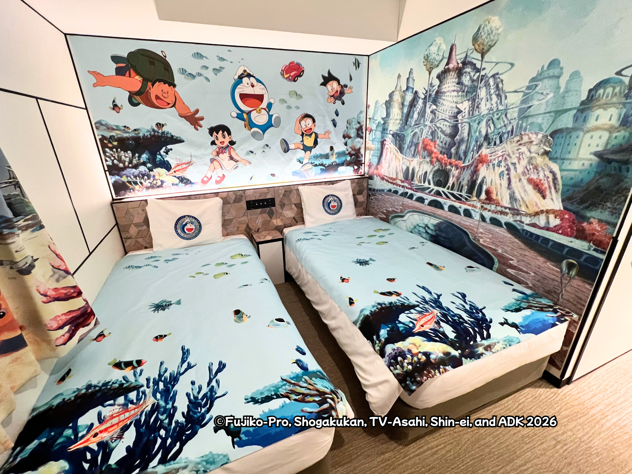 変なホテル大阪　心斎橋　『映画ドラえもん 新・のび太の海底鬼岩城』とタイアップ　「映画ドラえもんルーム」客室公開