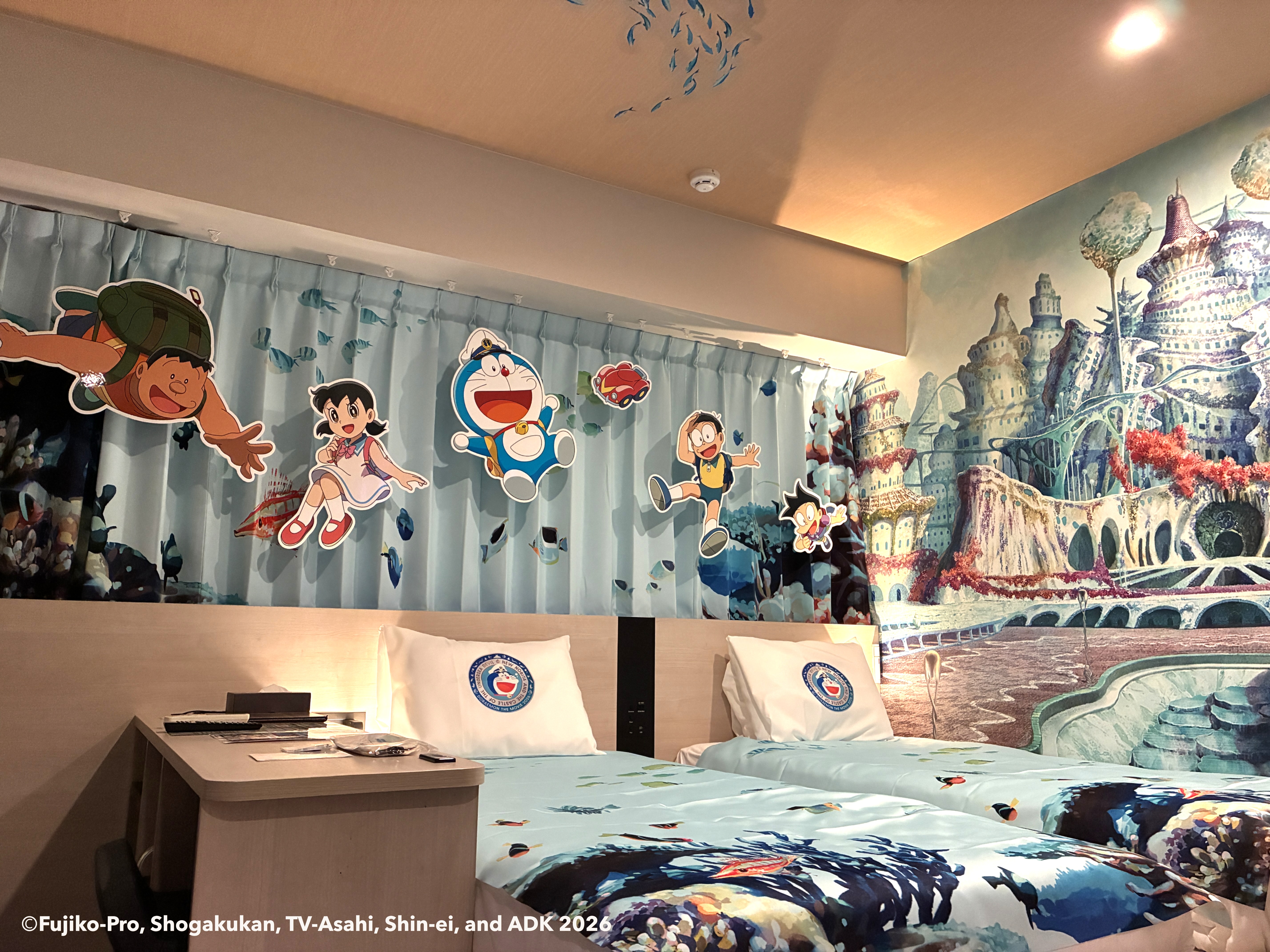 変なホテル・変なリゾート＆スパ　『映画ドラえもん 新・のび太の海底鬼岩城』とタイアップ　「映画ドラえもんルーム」客室公開